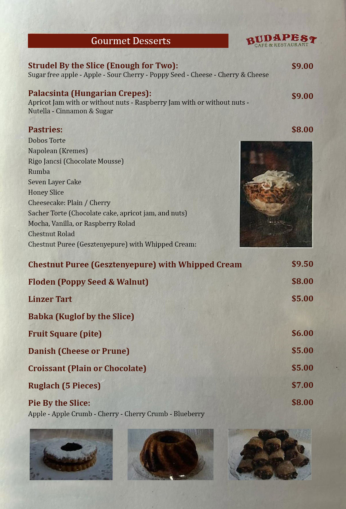Gourmet Desserts